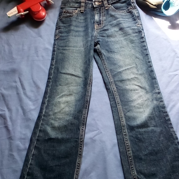 Dark wash boys bootcut jeans - Picture 3 of 5